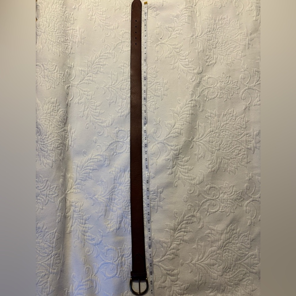 Brown vintage inspired genuine leather size medium Frye belt. Western, boho. - Picture 6 of 16